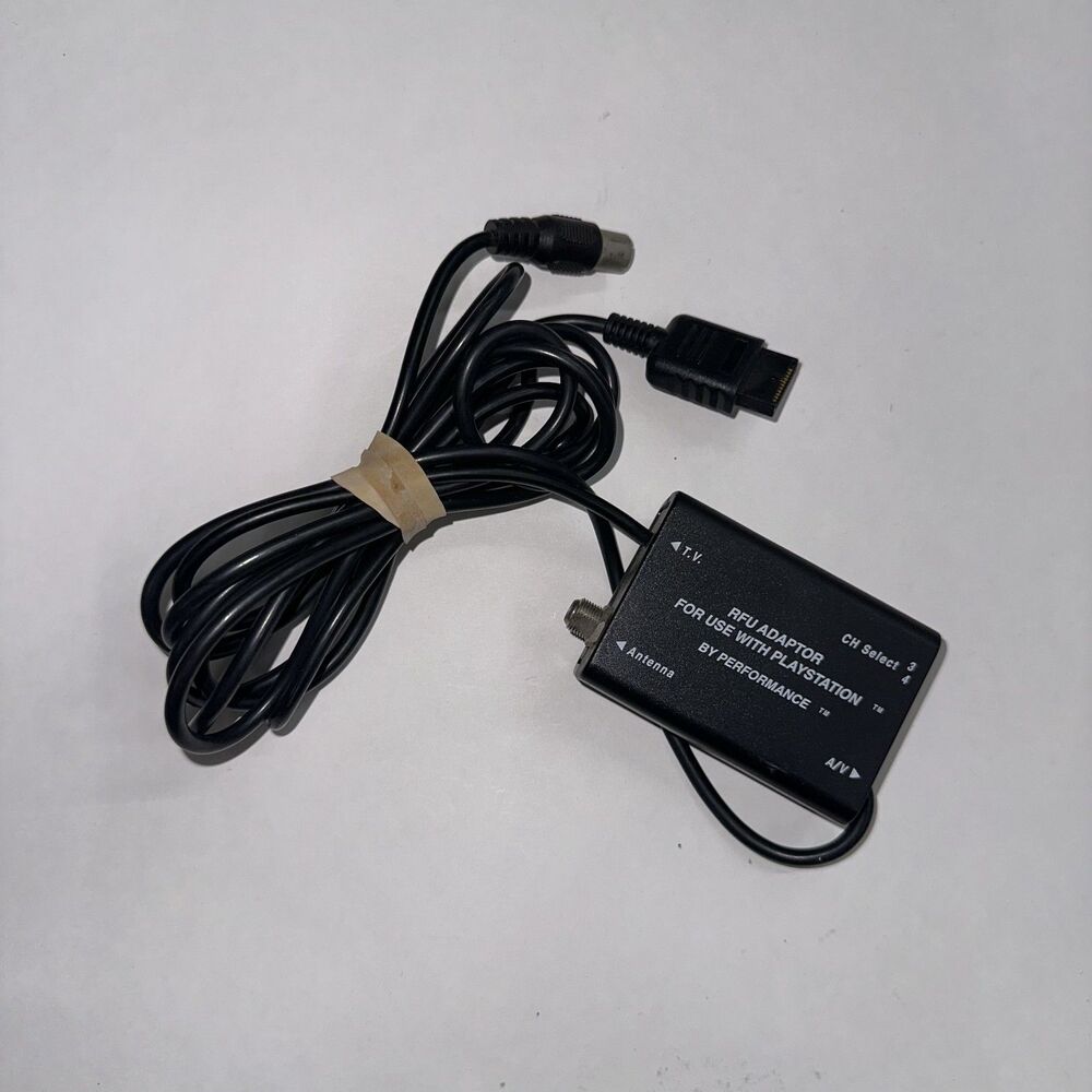 Performance RF RFU Adapter for Sony Playstation 1 PS1 TV Antenna AV Cable PSX